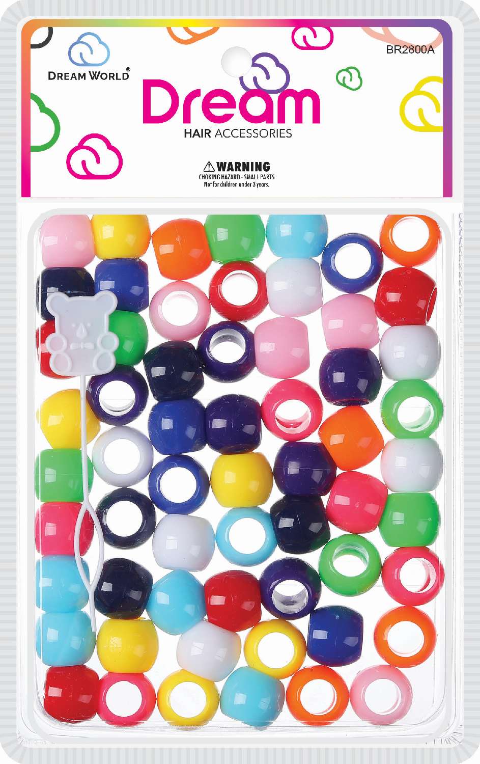 Dream World Hair Beads Luminous Pastel Assorted (BR2800A)