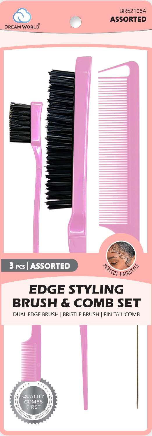 Brittny DREAM Edge Styling Brush & Comb Set