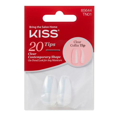 KISS 20 TIPS CONTEMPORARY SHAPE COFFIN TIP