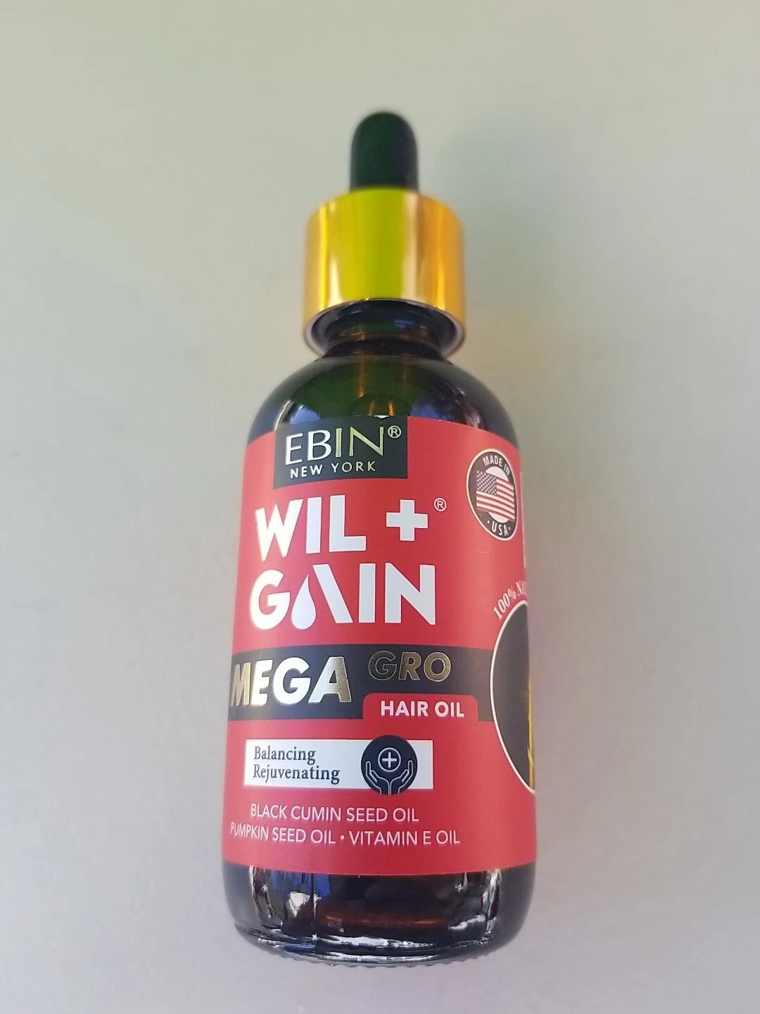 Wil Gain Hair Oil 2X Strength Cumin + Pumpkin 2oz