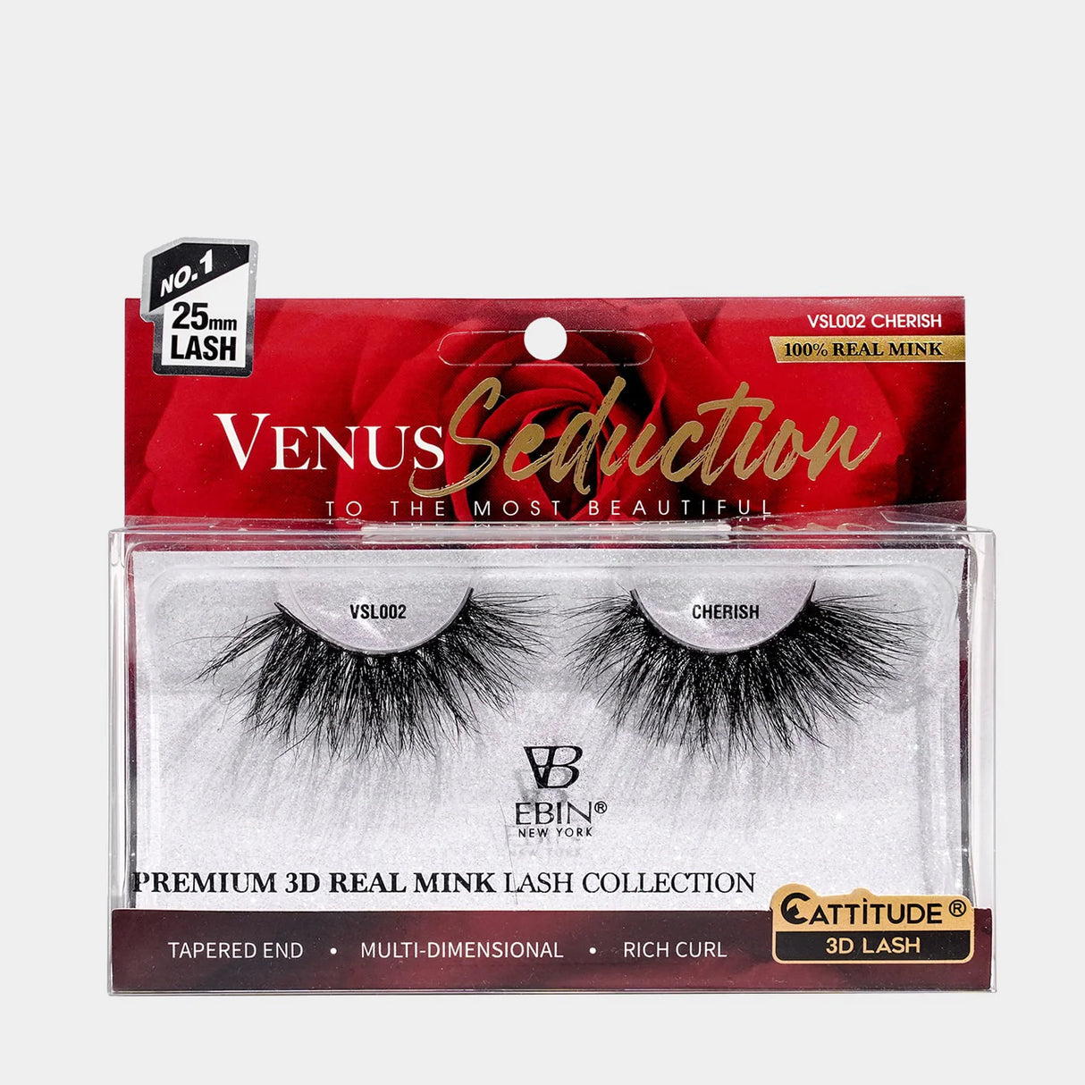 Ebin Venus Seduction 3D Mink Lashes Bold Curls