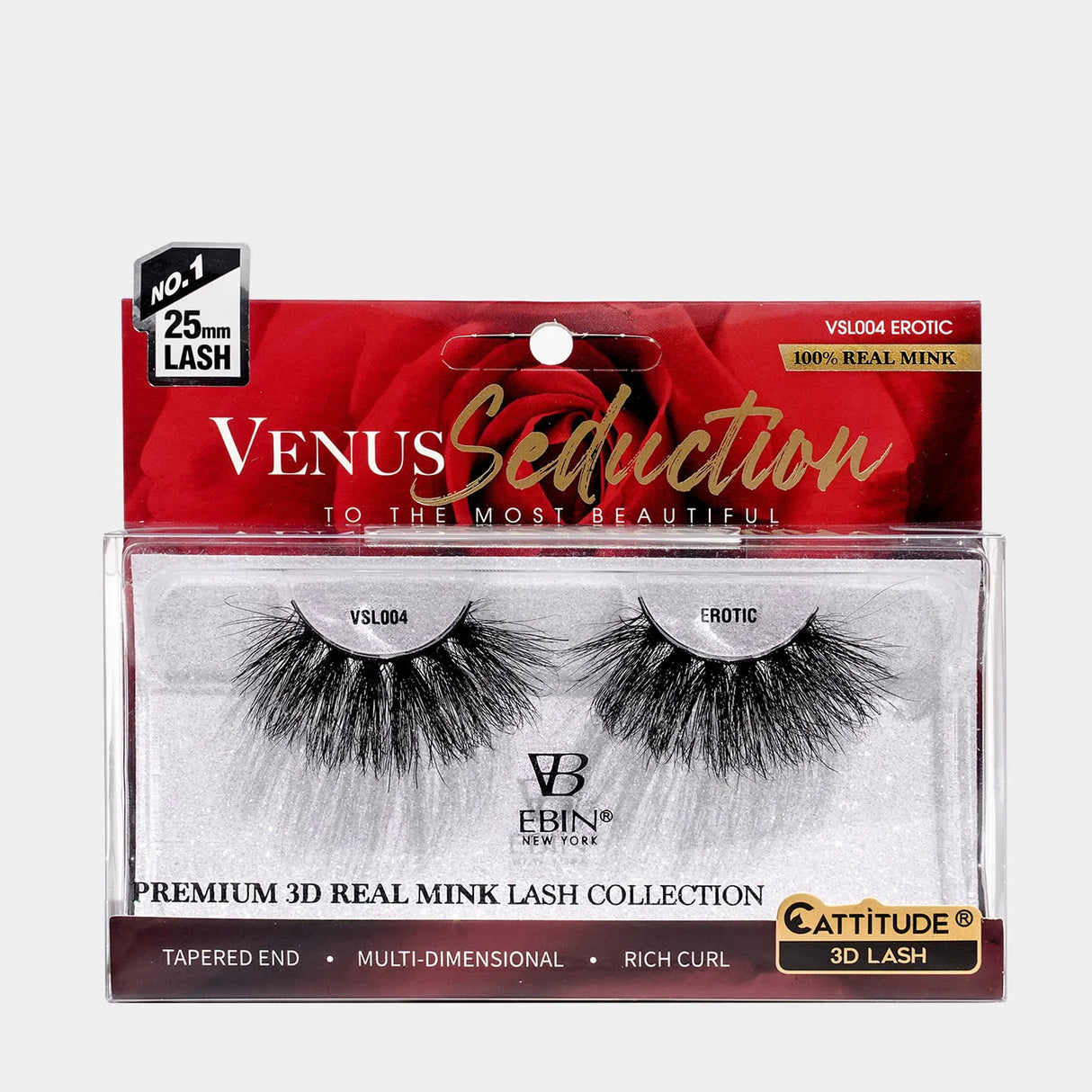 Ebin Venus Seduction 3D Mink Lashes Bold Curls