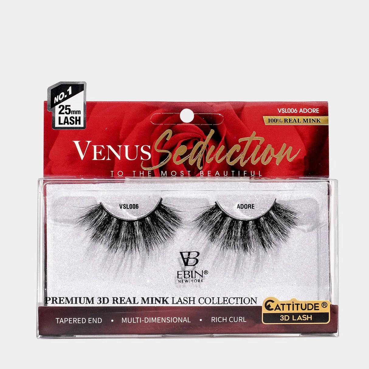 Ebin Venus Seduction 3D Mink Lashes Bold Curls