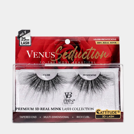 Ebin Venus Seduction 3D Mink Lashes Bold Curls