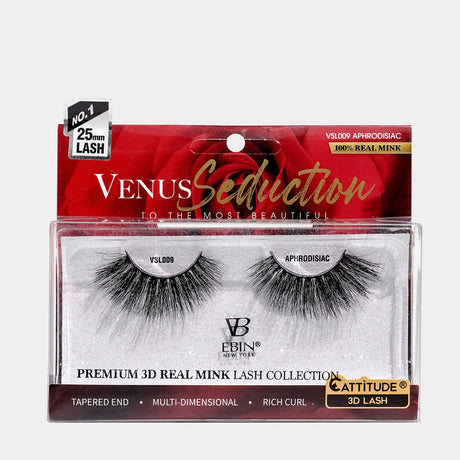 Ebin Venus Seduction 3D Mink Lashes Bold Curls