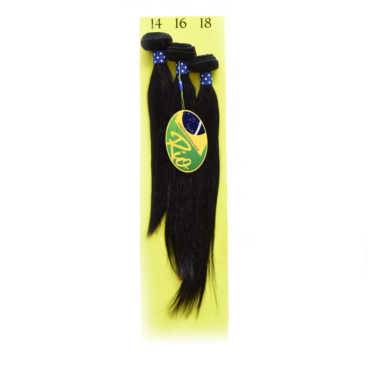 Rio 10A Virgin Brazilian Straight Hair 3 Bundle Pack