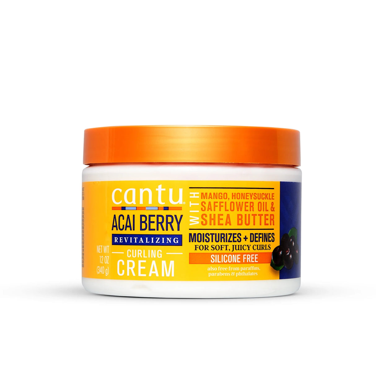 Cantu Revitalizing Curling Cream with Acai Berry and Shea Butter 12 oz