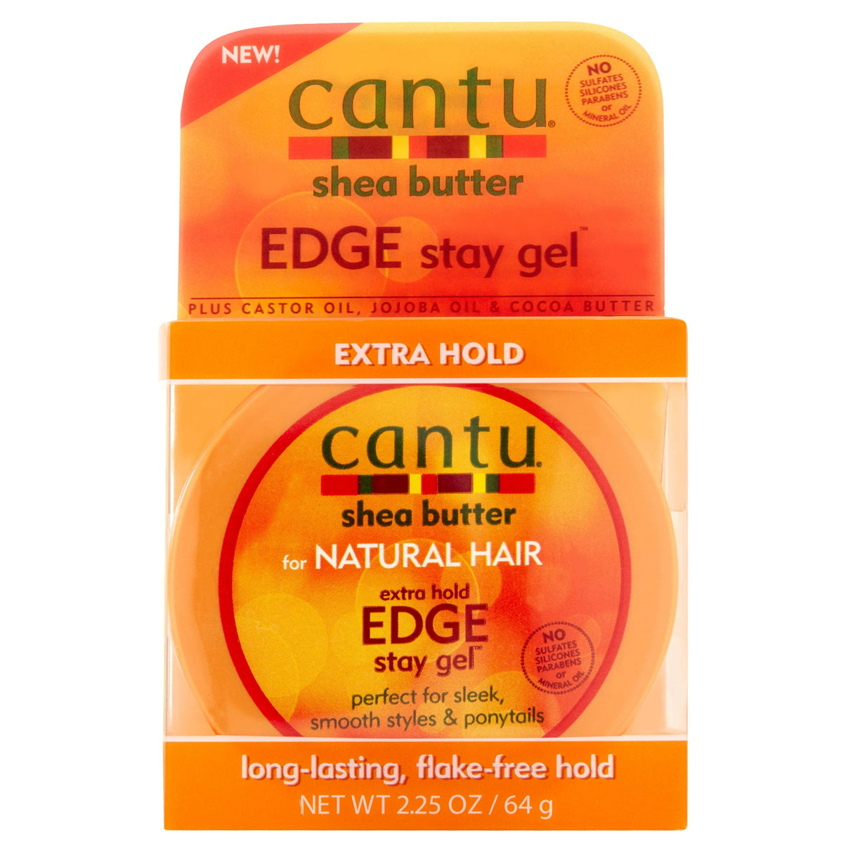 Cantu Shea Butter Extra Hold Hair Edge Stay Gel 2.25Oz