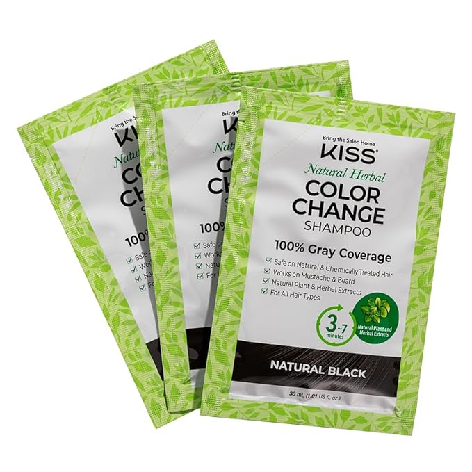 Color Change Shampoo Black CCS01D1 Easy, Long-Lasting, Natural-Looking Color-3