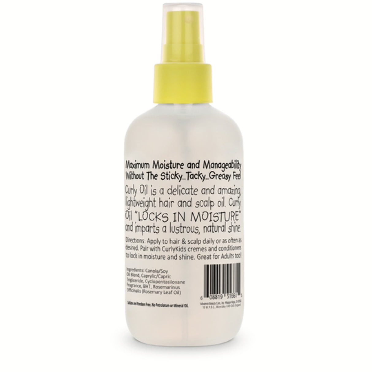 Curly Kids Curl Oil Spray 4.6 oz Nourishing Shine Moisturizing Mist-1