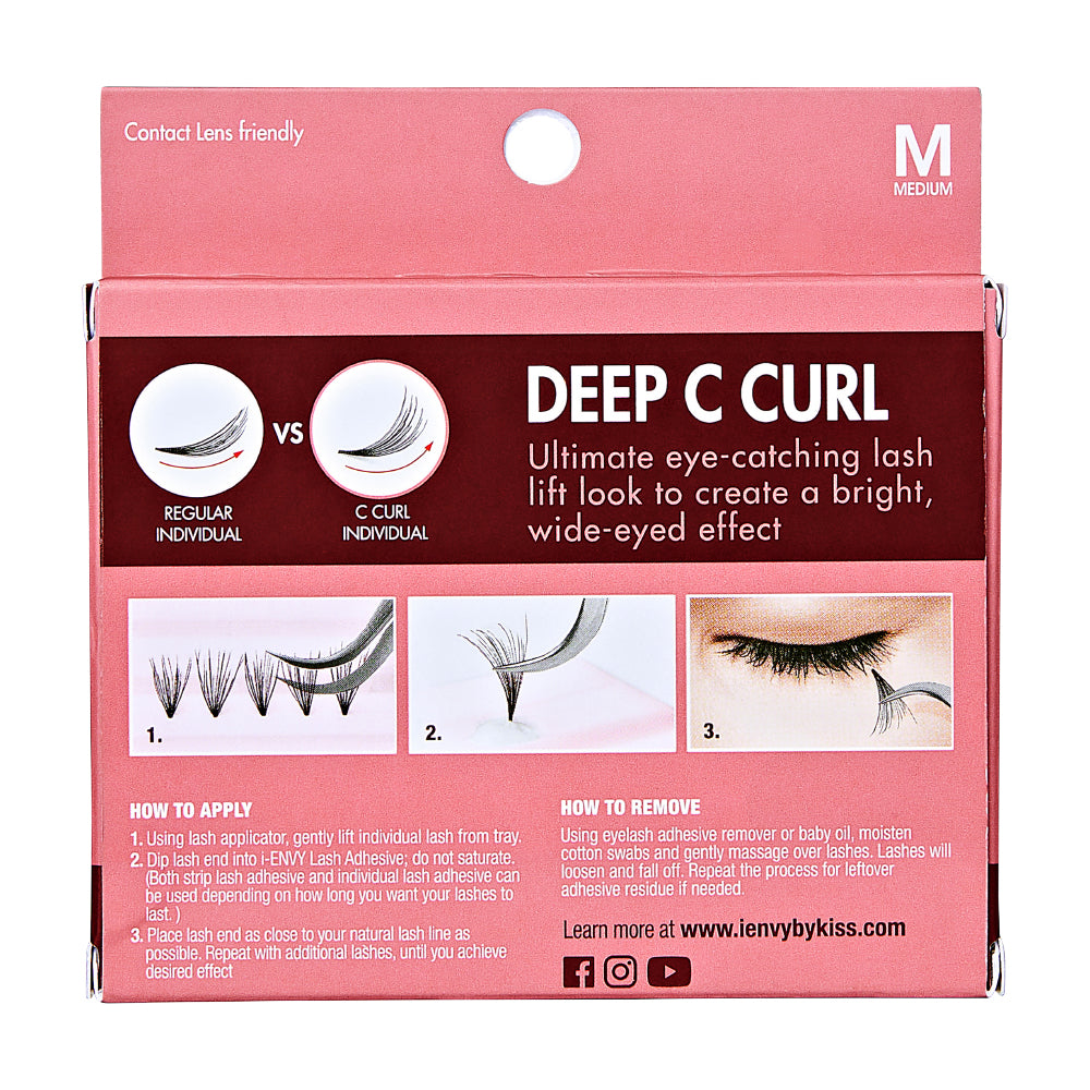 I-Envy Deep C Curl Medium Individual Lashes
