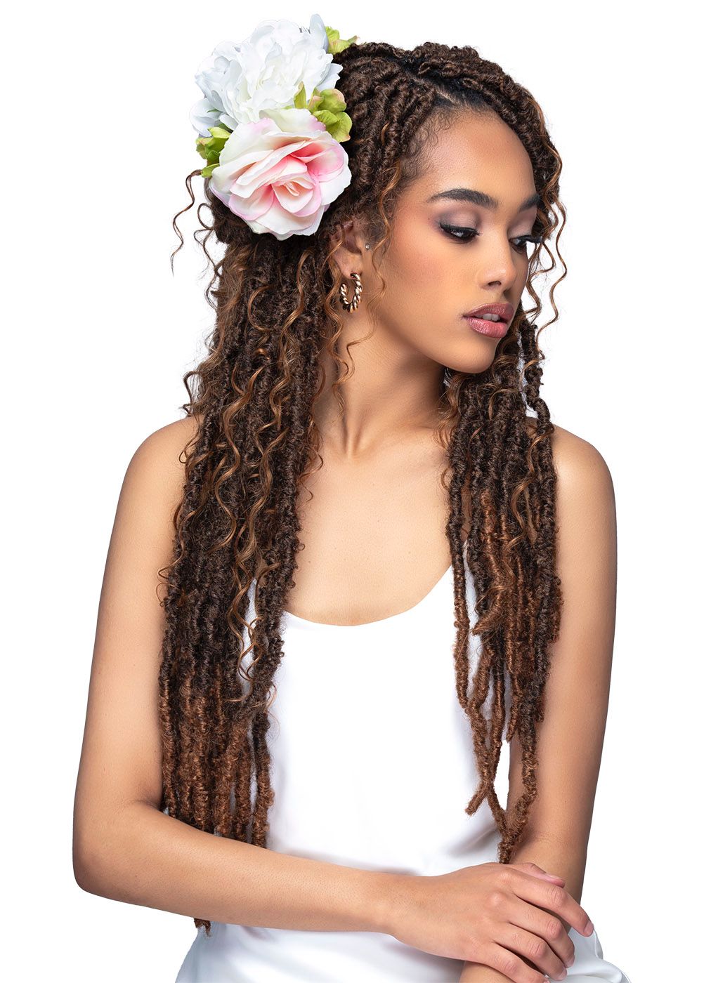 Deep Curl Boho Box Braid 24 Crochet Hair 1
