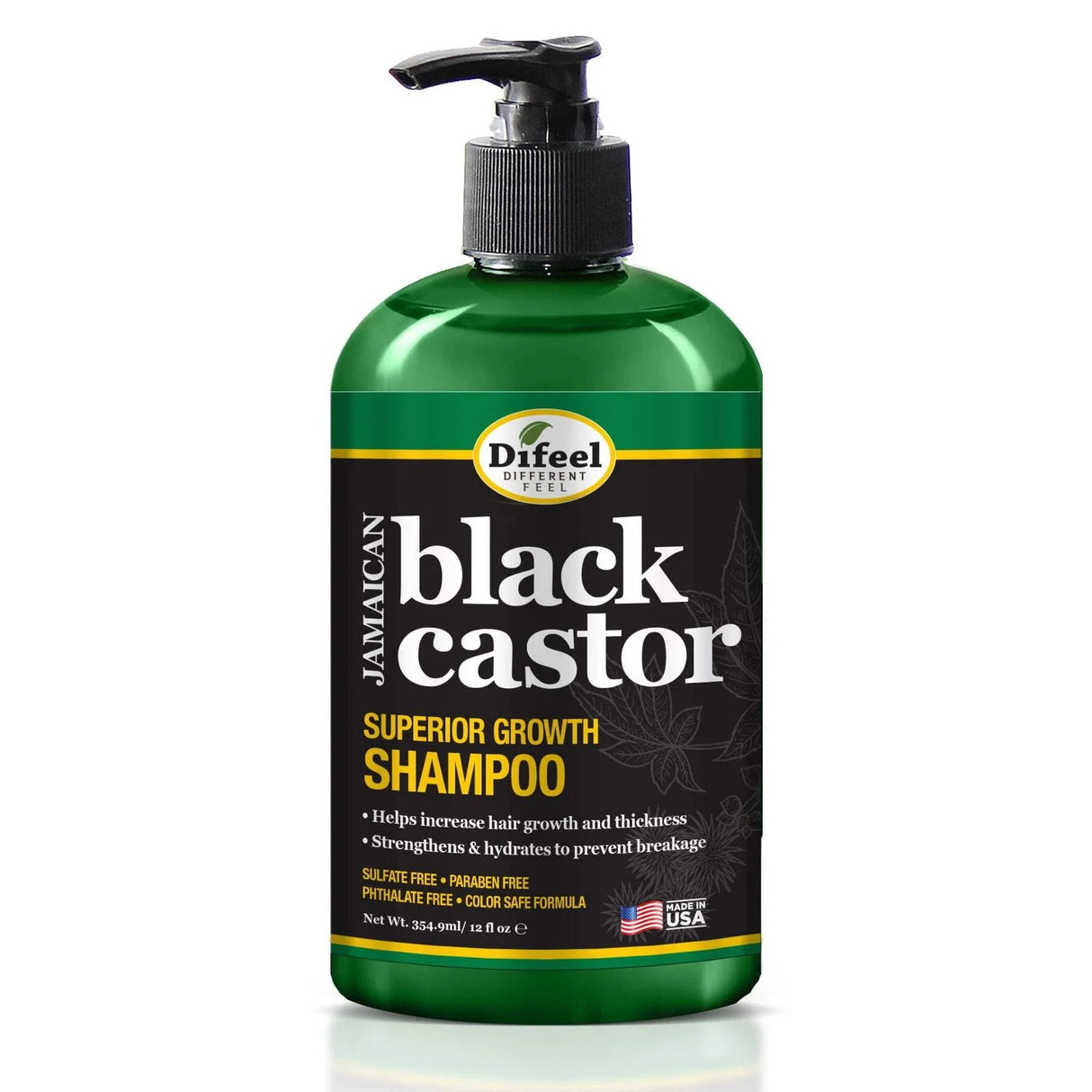 Difeel Jamaican Black Castot Shampoo 12 oz