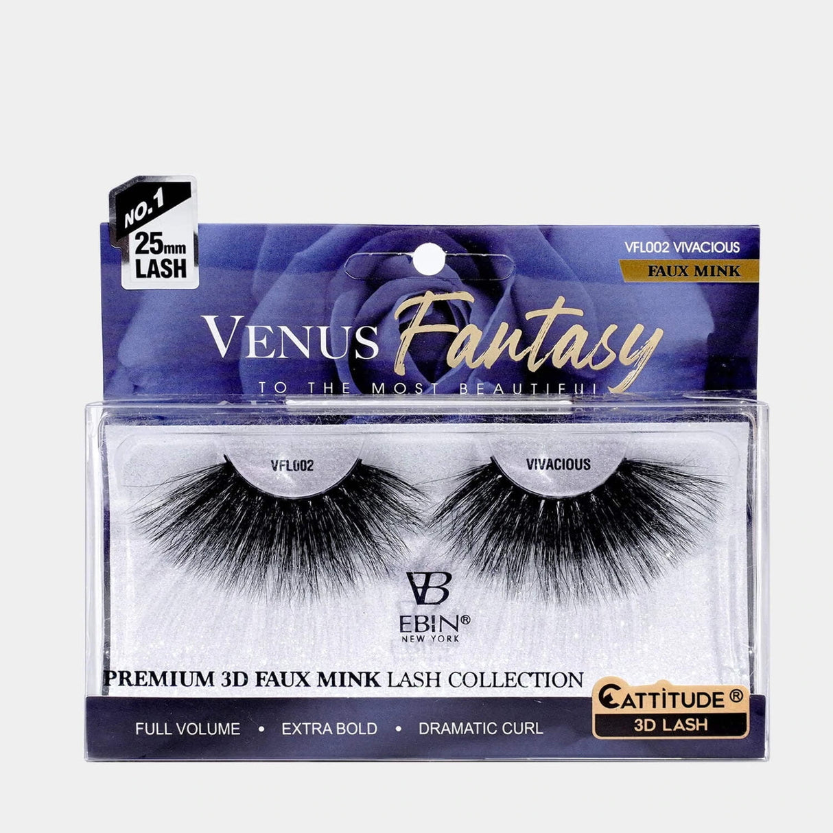 Ebin Venus Fantasy 25mm Faux Mink 3D Lashes