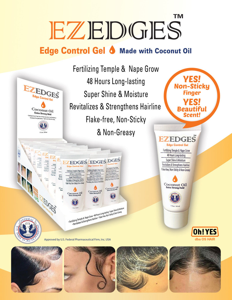 EZEDGES EDGE CONTROL GEL