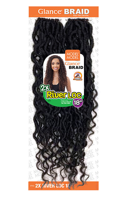Model Model Crochet Braids Glance 2X River Loc 14"