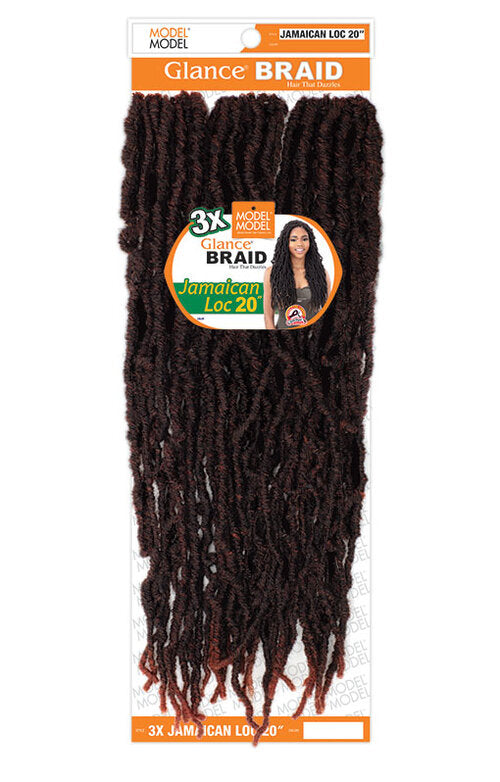 Model Model Glance Braid 3X Jamaican Loc 20"