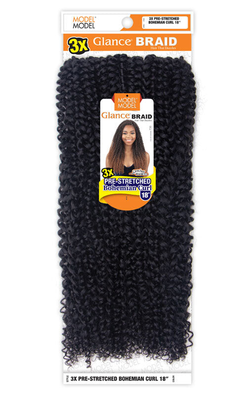 MODEL MODEL 3X PRE-STRETCHED BOHEMIAN CURL 18"