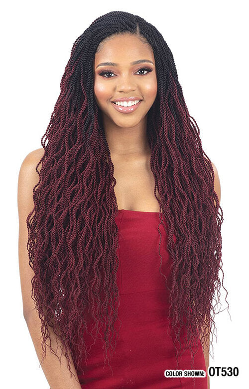 Model Model Glance Braid 3X Wavy Feathered Twist