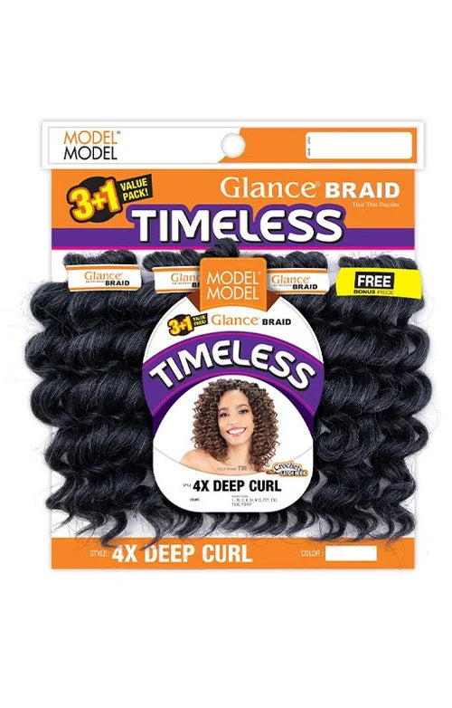GB 4X Deep Curl Timeless Premium Crochet Braiding Hair 3
