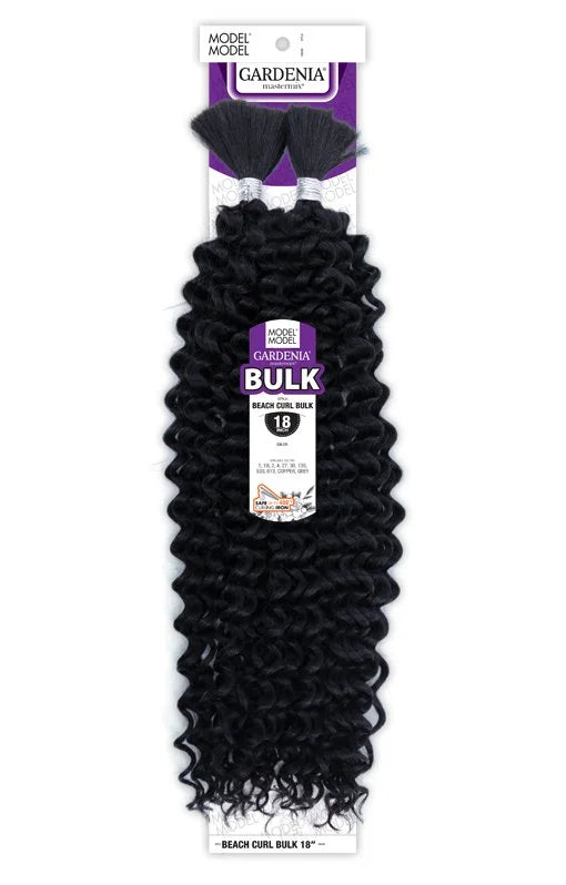 Gardenia Beach Curl Bulk Braiding Hair – Synthetic, Pre-Stretched