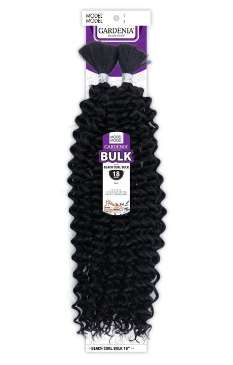 Gardenia Beach Curl Bulk Braiding Hair – Synthetic, Pre-Stretched