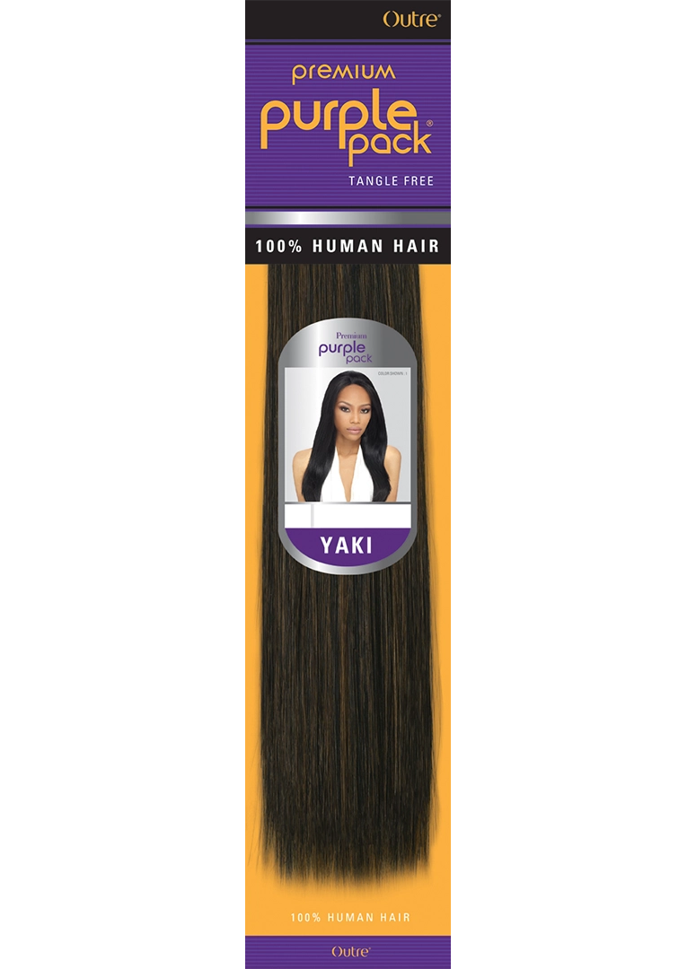 Outre Premium Purple Pack 100% Human Hair Yaki