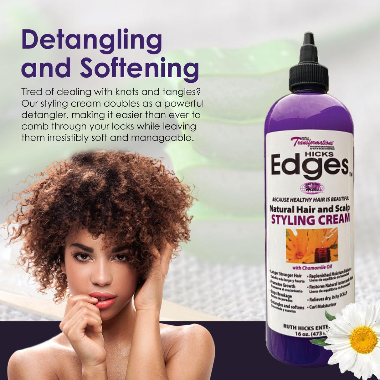 Hick Edges Styling Cream 16oz Extra Hold, Smoothing, Nourishing Formula-5