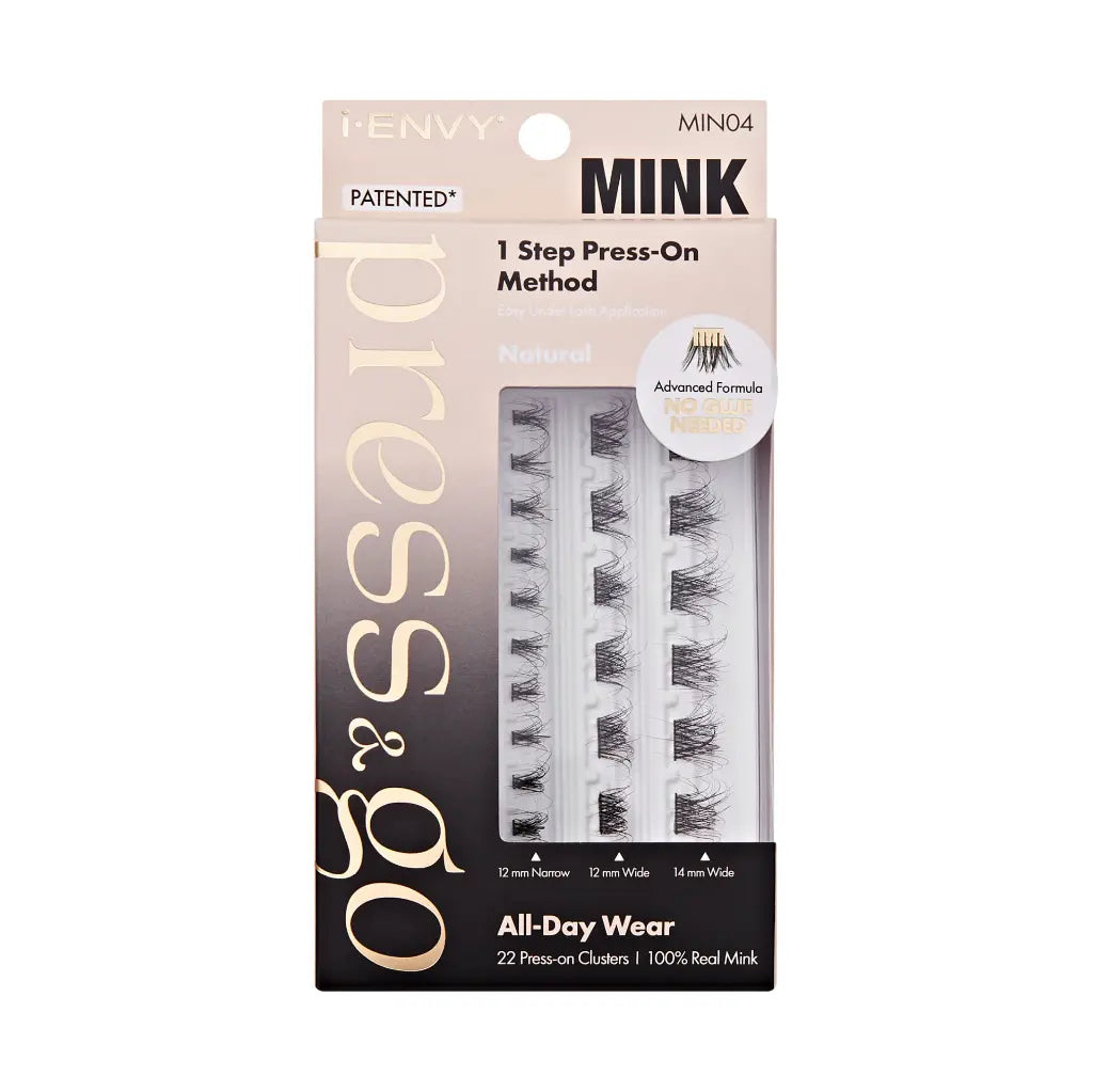 IEnvy Press & Go 100% Real Mink Pre-Glued Lash Clusters