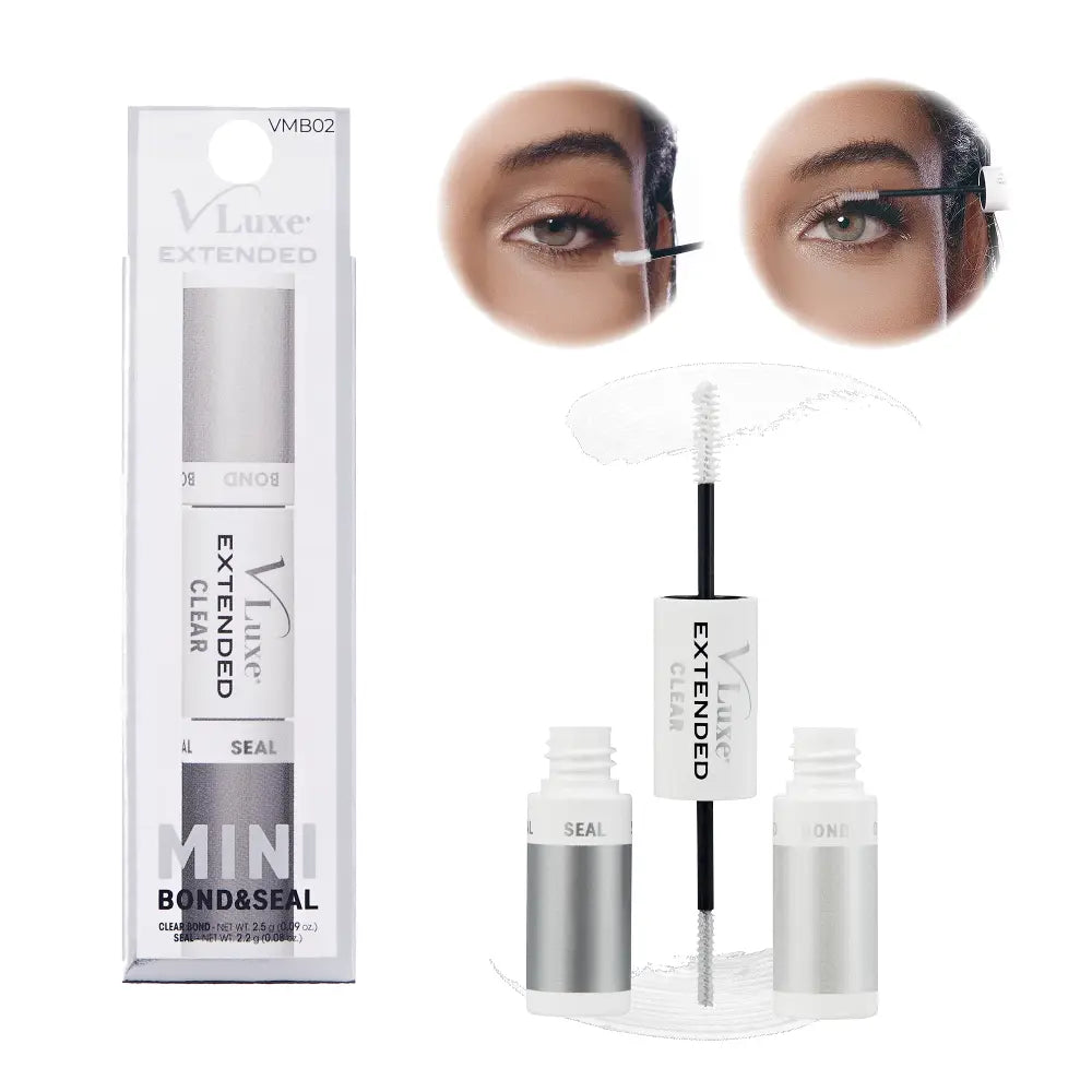 VLuxe By IEnvy Mini Bond & Seal, Dual Ended, Waterproof Lash Glue with Biotin for Lash Extensions