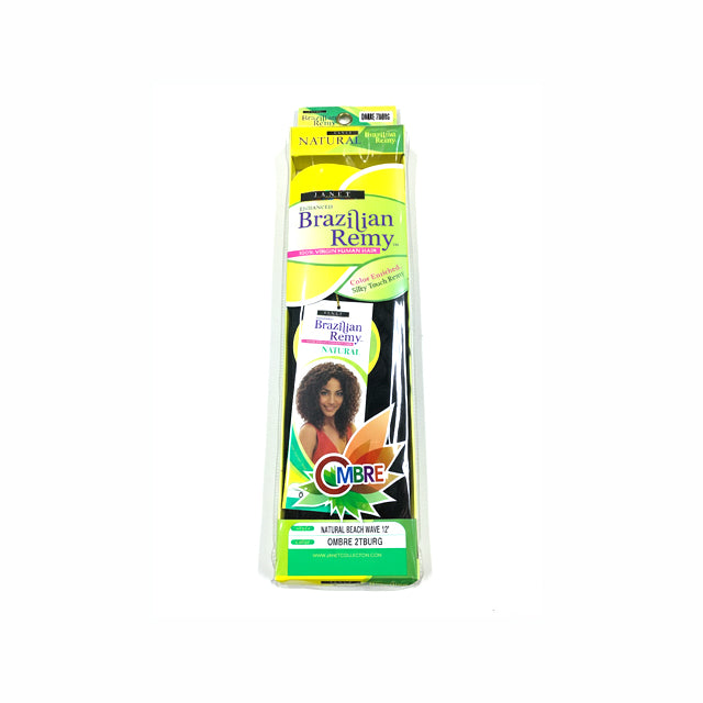 JANET BRAZILIAN BEACH WAVE 12" OMBRE 2TBURG