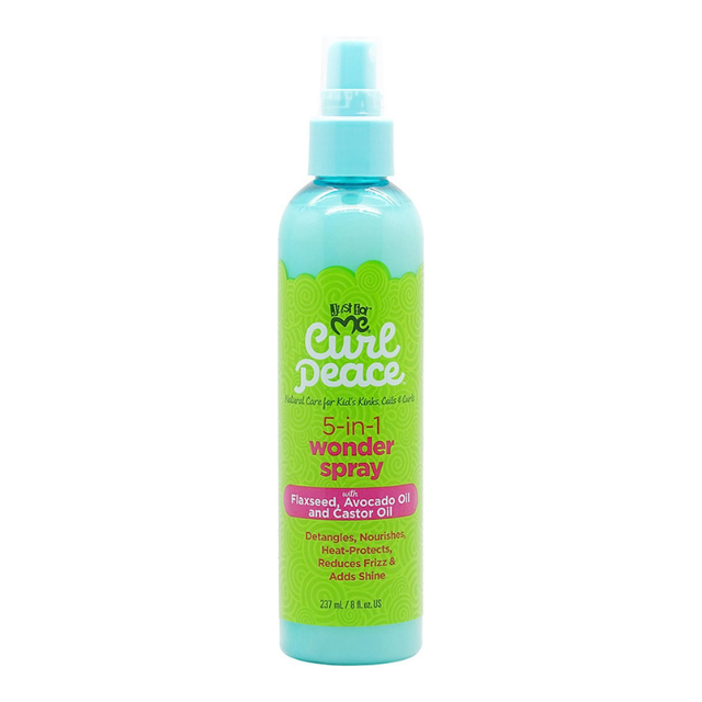 JFM Curl Peace 5-in-1 Wonder Spray 8oz Nourishing Detangling Styling Mist