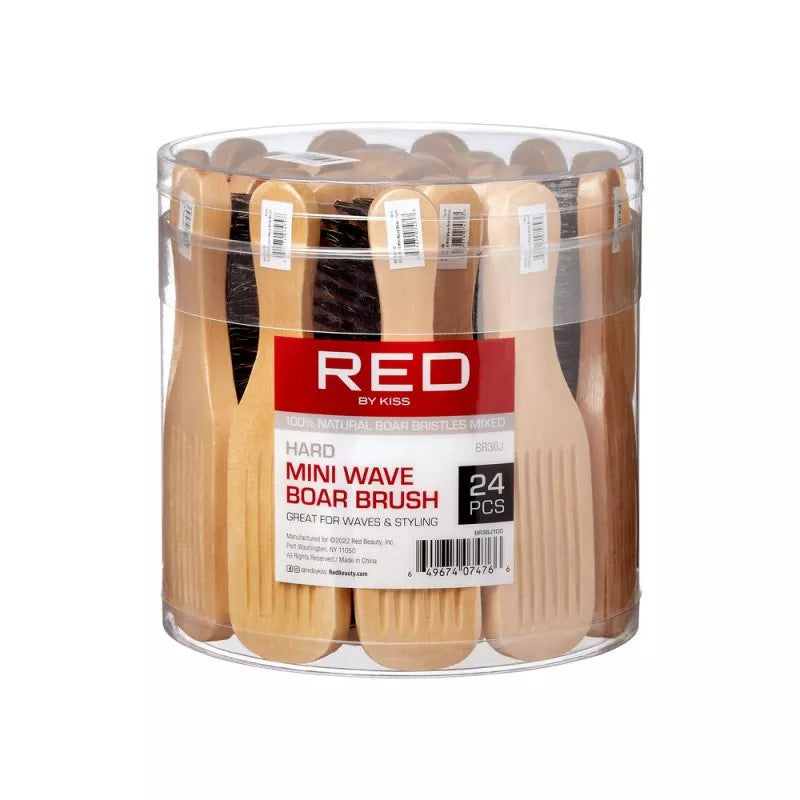RED BY KISS Hard Mini Boar Brush Single (BR36J)