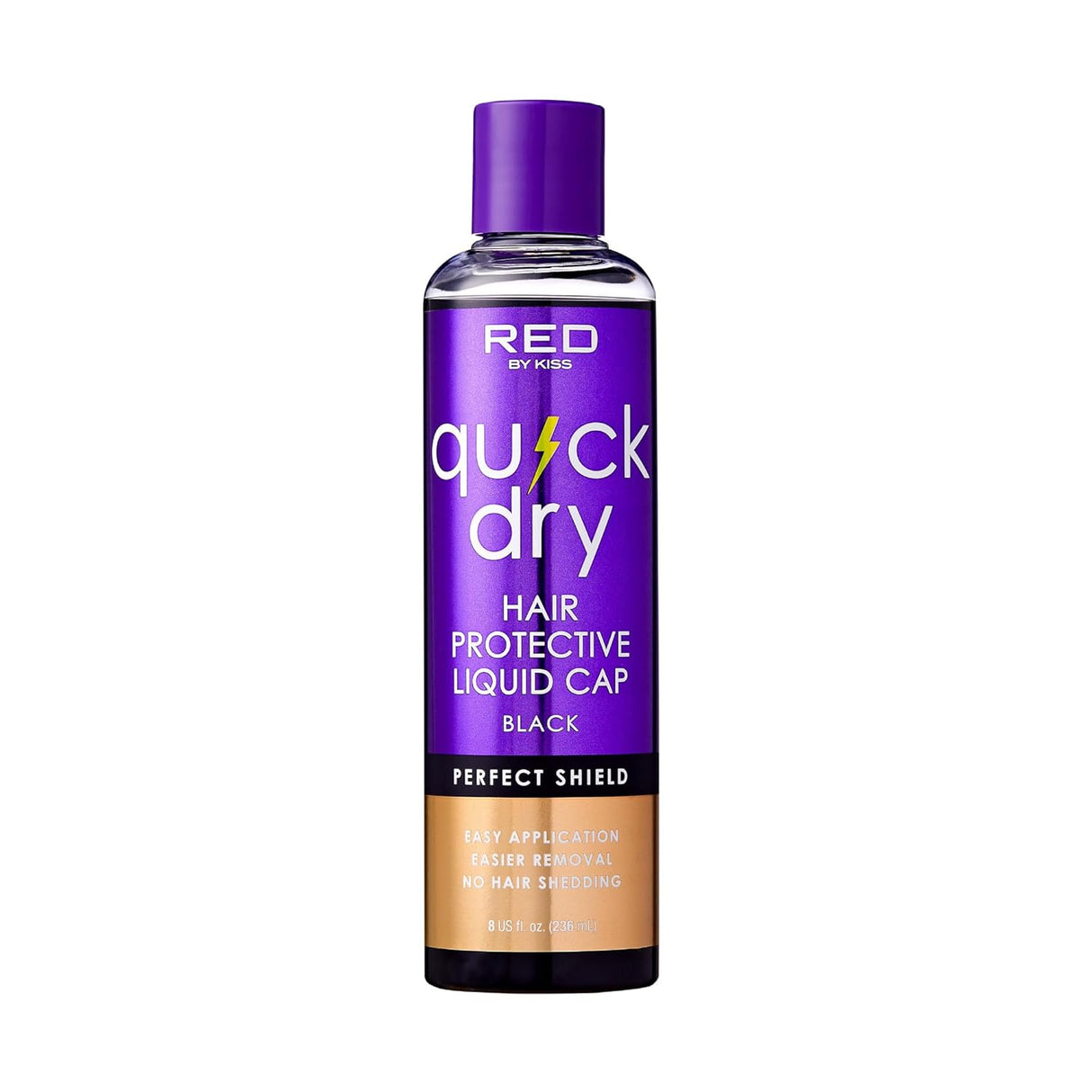 KISSREDQUICKDRYHAIRPROTECTIVELIQUIDCAPBLACK8.5OZ