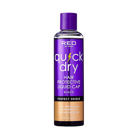 KISSREDQUICKDRYHAIRPROTECTIVELIQUIDCAPBLACK8.5OZ