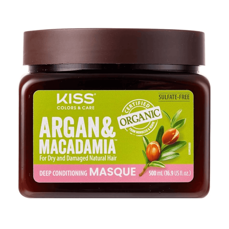 KISS Argan & Macadamia Deep Conditioning Masque 16.9Oz