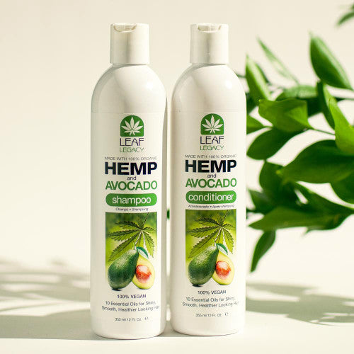 Leaf Legacy Hemp & Avocado Shampoo, color safe shampoo, hemp infused hair cleanser, avocado oil shampoo, plant based hair care, sulfate free shampoo, moisturizing shampoo, nourishing hair wash, shine enhancing shampoo, color protection shampoo, gentle daily shampoo, natural hair care product, hydrating shampoo for dry hair, strengthening shampoo, vegan friendly shampoo, healthy hair cleanser, moisture sealing shampoo, botanical shampoo formula, clean beauty hair product, scalp friendly shampoo