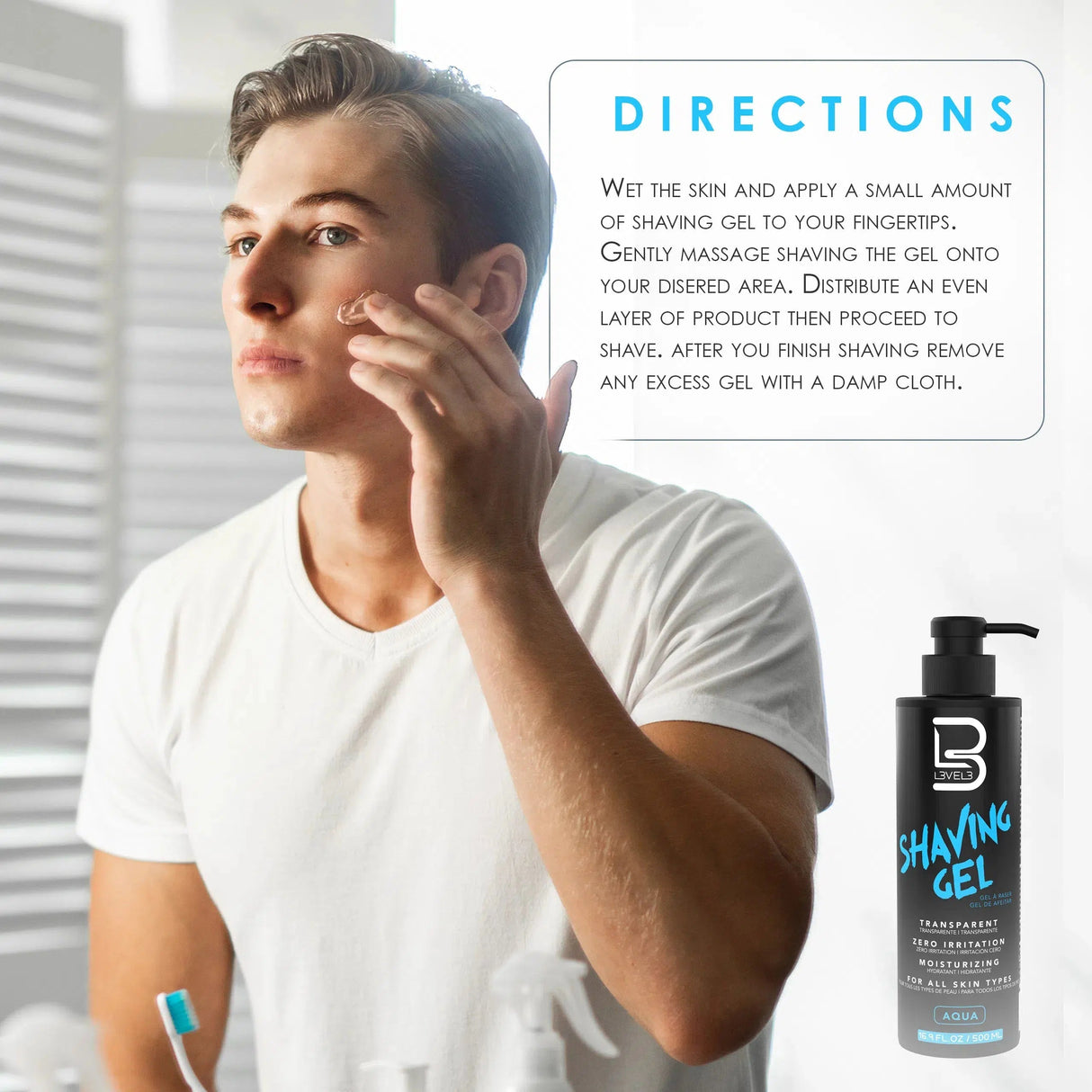 Level3 Shaving Gel 16.9Oz-2