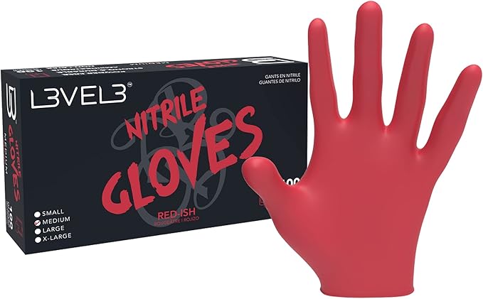 Level 3 Gloves Red MEDIUM-1