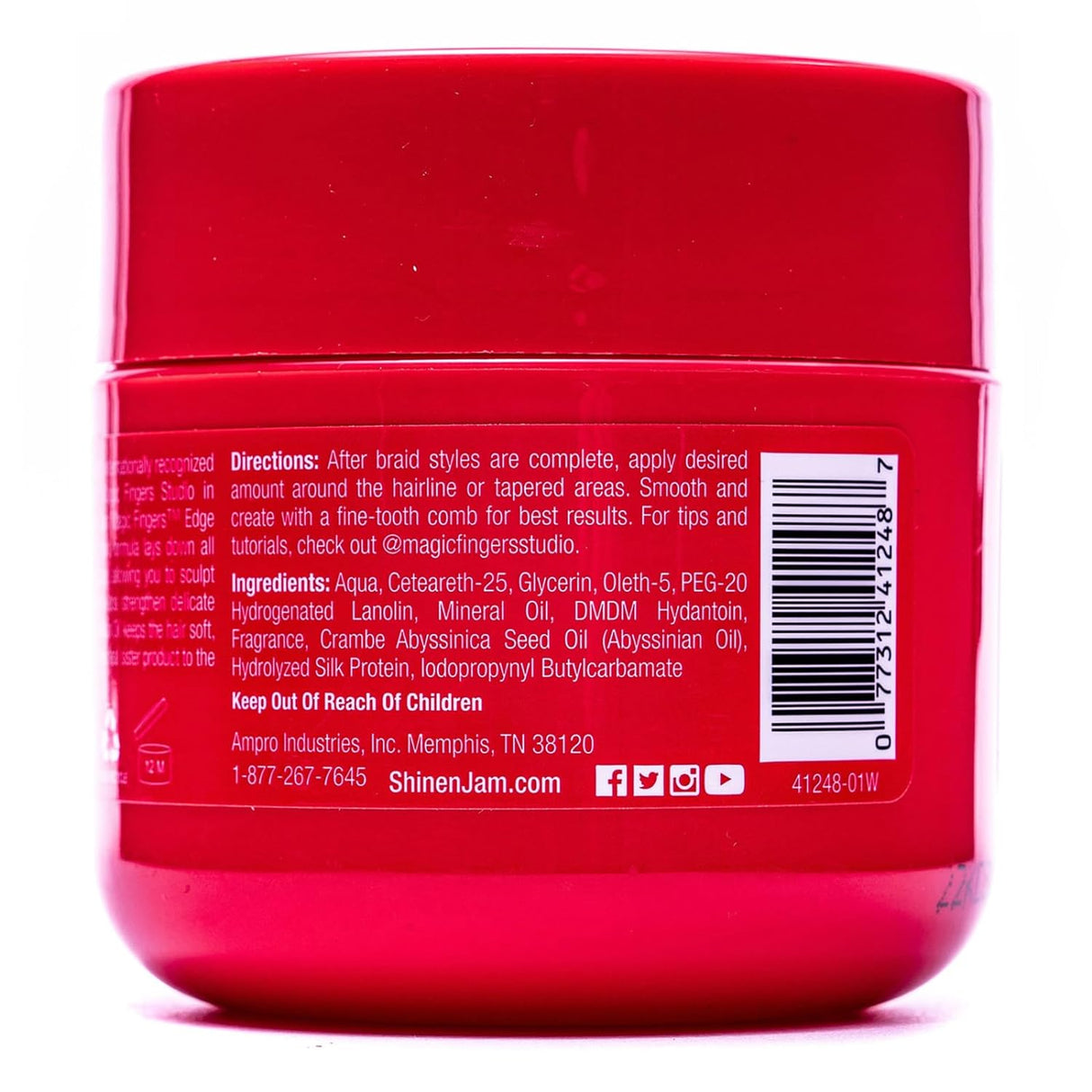 Ampro Shine N Jam Magic Fingers Edge Control 4 oz