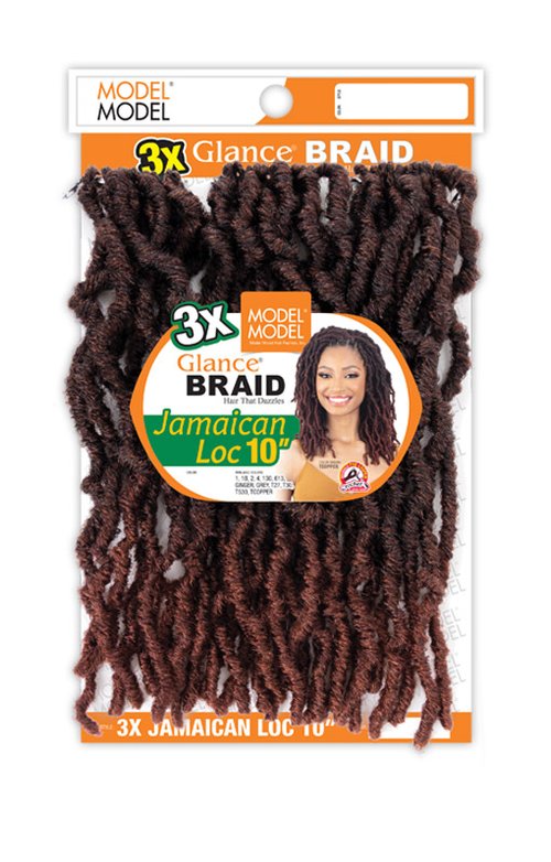 Model Model Glance Braid 3X Jamaican Loc 10"