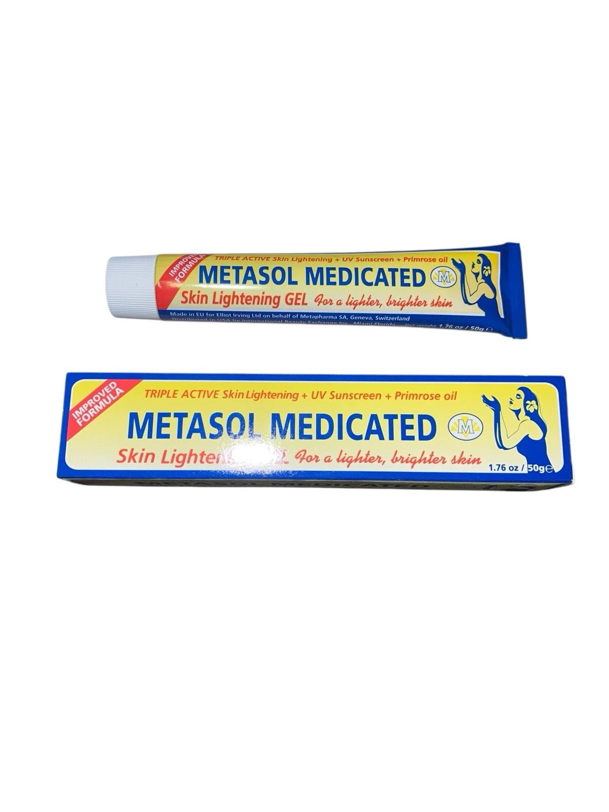 Metesol Medicated Skin Lightening Gel 1.76oz advanced treatment for clear radiant skin