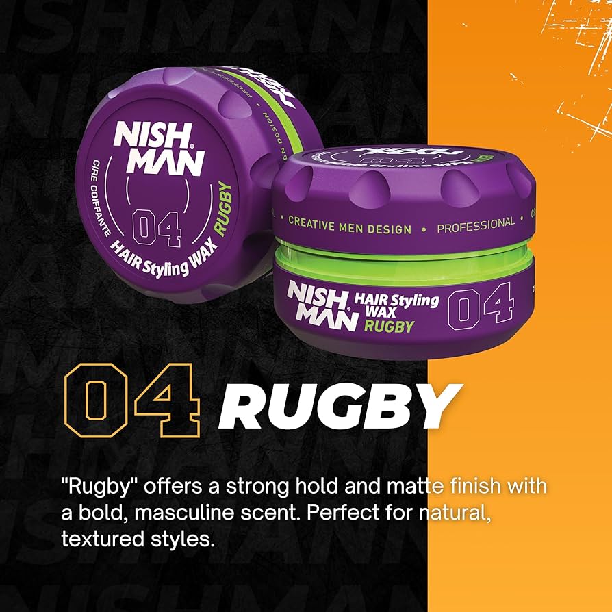 Nishman Hair Styling Aqua Wax 04 Rugby Strong Hold-3