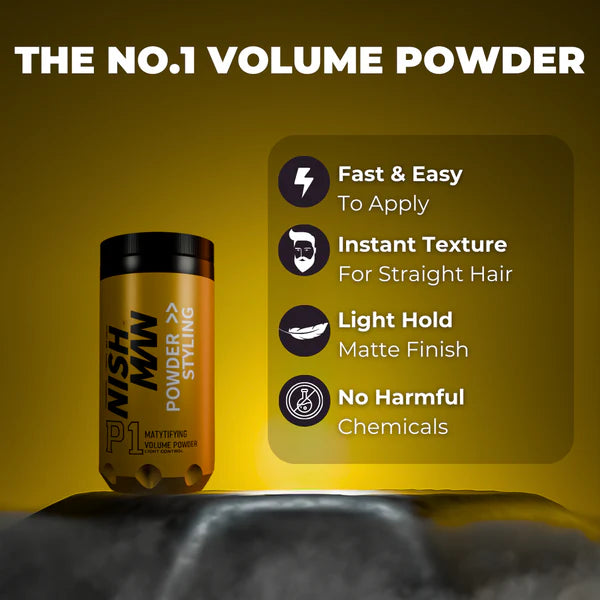 Nishman  Powder Styling Mattifying Hair Styling -1