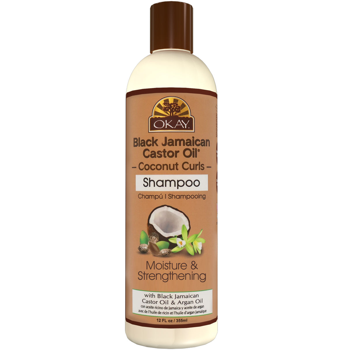 OKAY BLACK JAMAICAN CASTOR OIL COCONUT CURLS SHAMPOO 12OZ-4