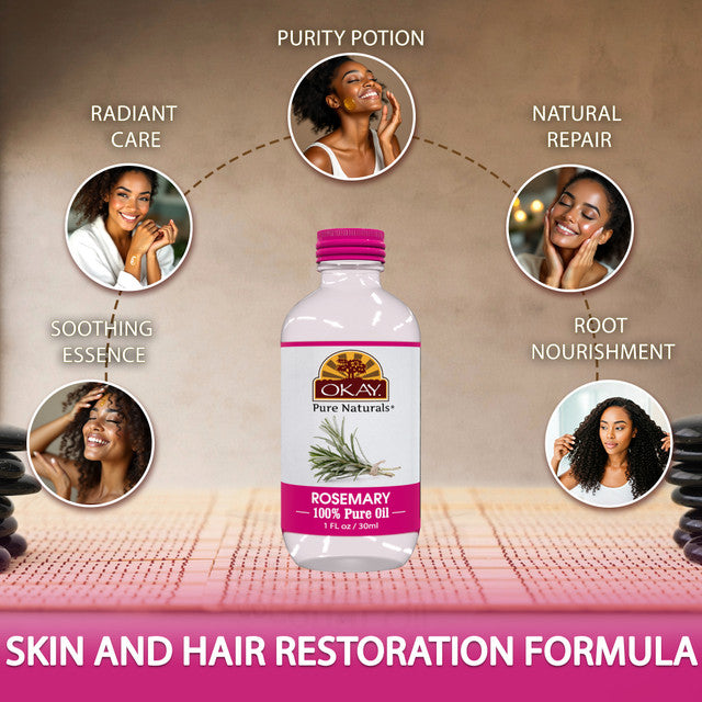 OKAY Pure Naturals 100% Pure Rosemary Oil - 1 oz / 30 ml-3