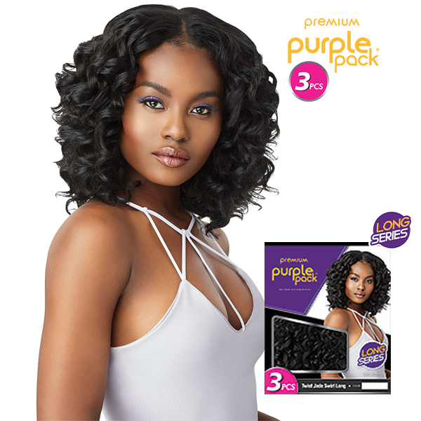 Outre Purple Pack Twist Jade Swirl Long Hair Extension - 3 Pack