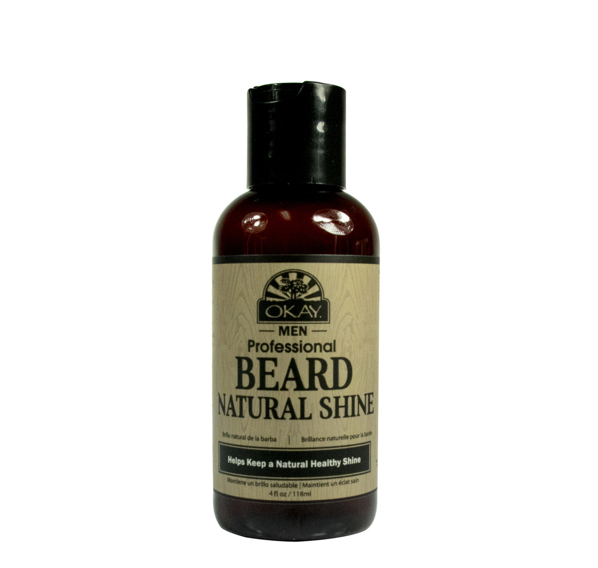 Okay Beard Natural Shine 4oz Conditioning & Nourishing Grooming Oil for Men-1