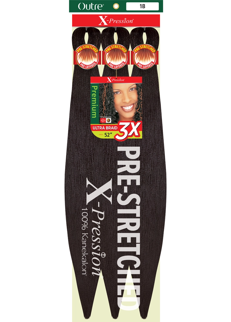 Outre X-Pression 3X Pre-Stretched Braid - Kanekalon Fiber