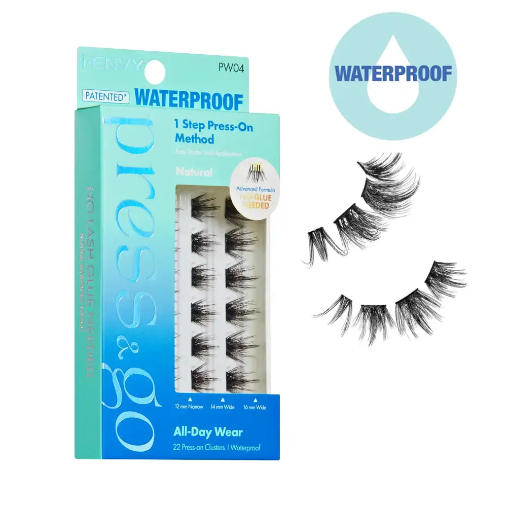IEnvy Press & Go Self-Adhesive Lash Clusters Reusable Waterproof No-Glue Press-On Lashes